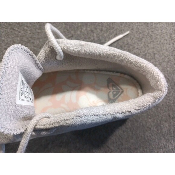Roxy Women's Minnow Wally Mid Top Lace Up Jersey Shoe Gray Size 8 - Picture 12 of 16